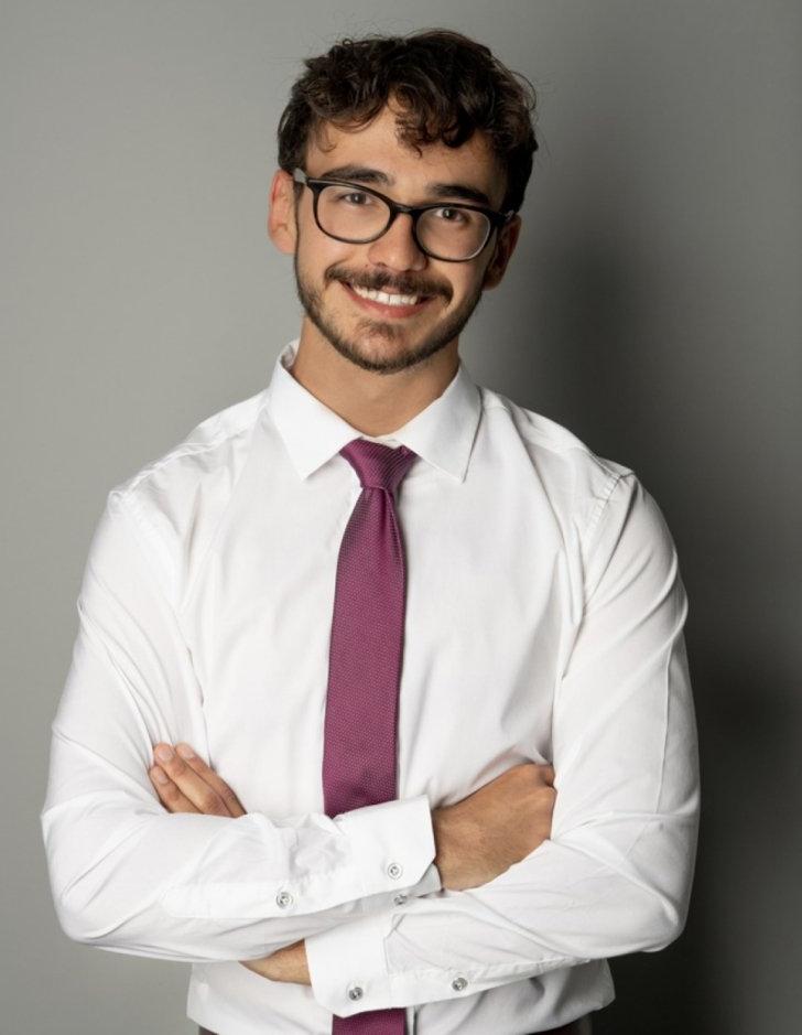 headshhot of diego borgsdorf fuenzalida wearing a collared shirt and tie